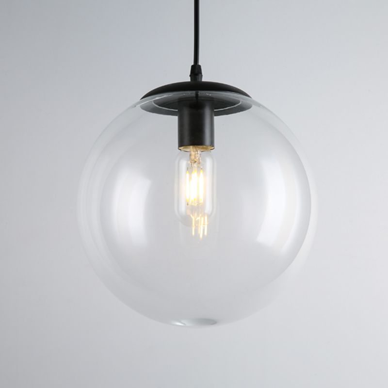 Luz de colgante industrial Pure Glass Light Room Light de dormitorio