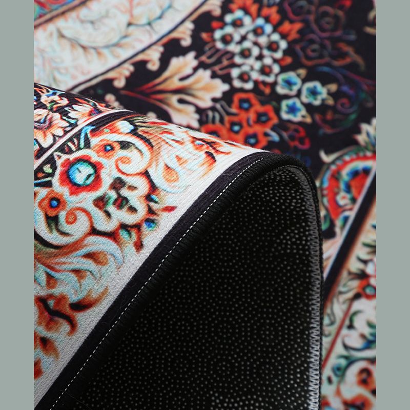 Modern Geometric Indoor Rug Washable Carpet Polyester Living Room Carpet with Non-Slip Backing