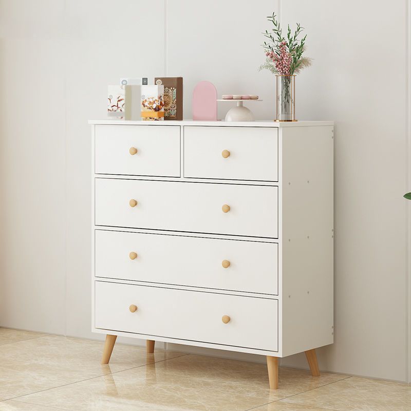 Contemporary Accent Chest with Drawers Wooden Straight Legs Chest