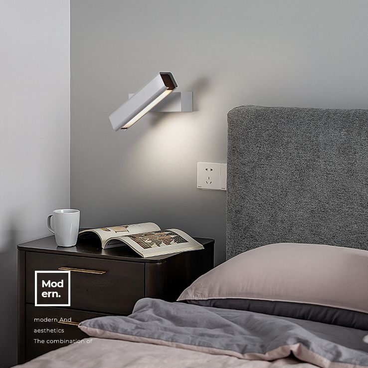 LED MODERNO LED ROTATABLE DEL ALUMINIO DEL ALUMINIO RECTANGULA LUMINACIÓN CON SOMBRA ACRYLIC