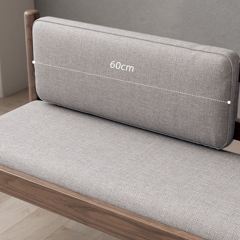 Rectangle Backrest Bench Modern Upholstered Seating Bench for Restaurant Bedroom