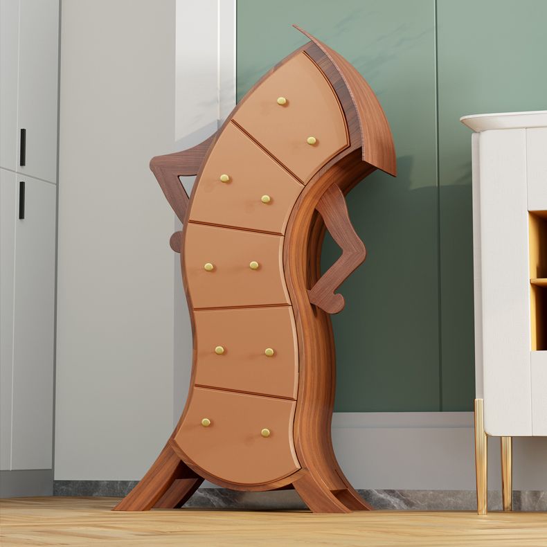 Ultra-Modern Lingerie Chest Birch Vertical Storage Chest Dresser for Bedroom