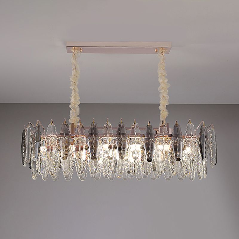 Gold Biseled K9 Crystal Lighting Lighting Accesorios de iluminación contemporáneos de la isla