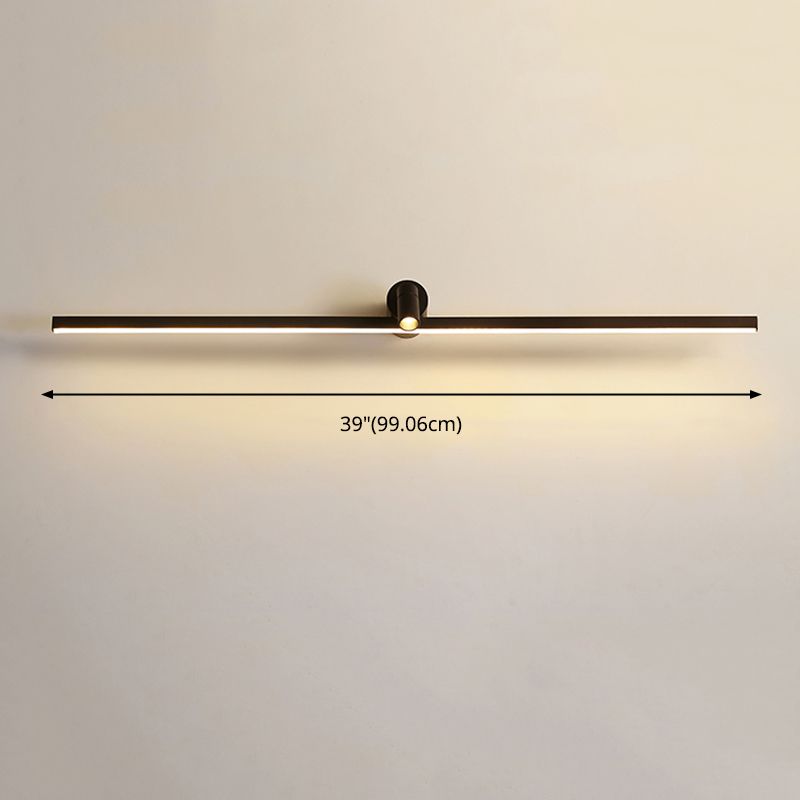Metal Linear Vanity Lighting Simplicity LED Wall Sconce with Spotlight for Bathroom