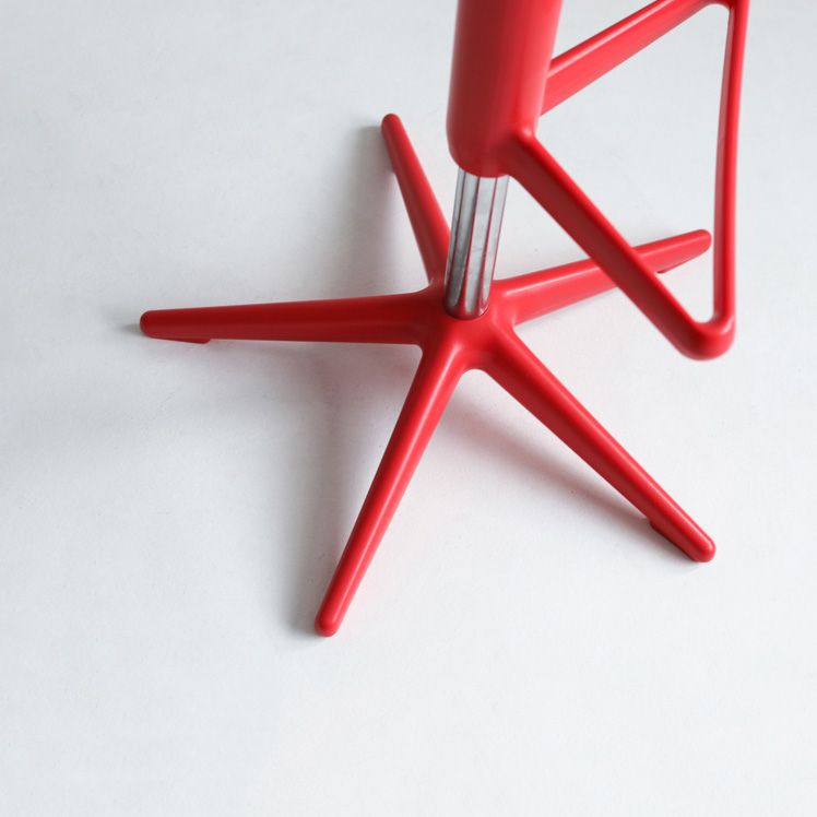 Industrial Bar-stool Adjustable Leather Counter Bar Stool with Metal Legs