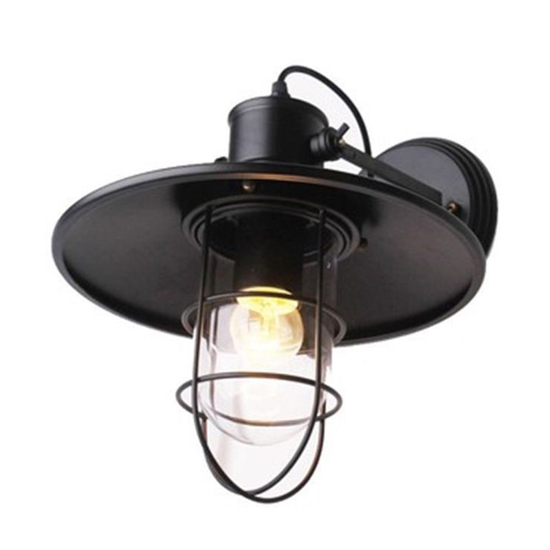 Angle Shade Wandleuchte amerikanische Retro -Industriestil Metal 1 Leichte Leuchten