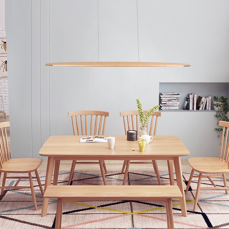 Luci a ciondolo da cucina moderna Lampaggio di illuminazione isola lineare in metallo