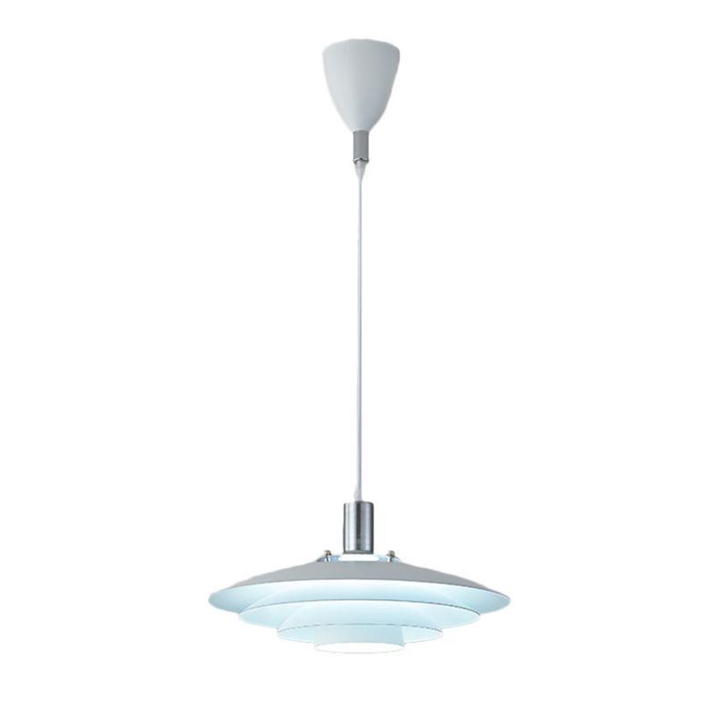 Salle d'éclairage de suspension en métal moderne à une lumière