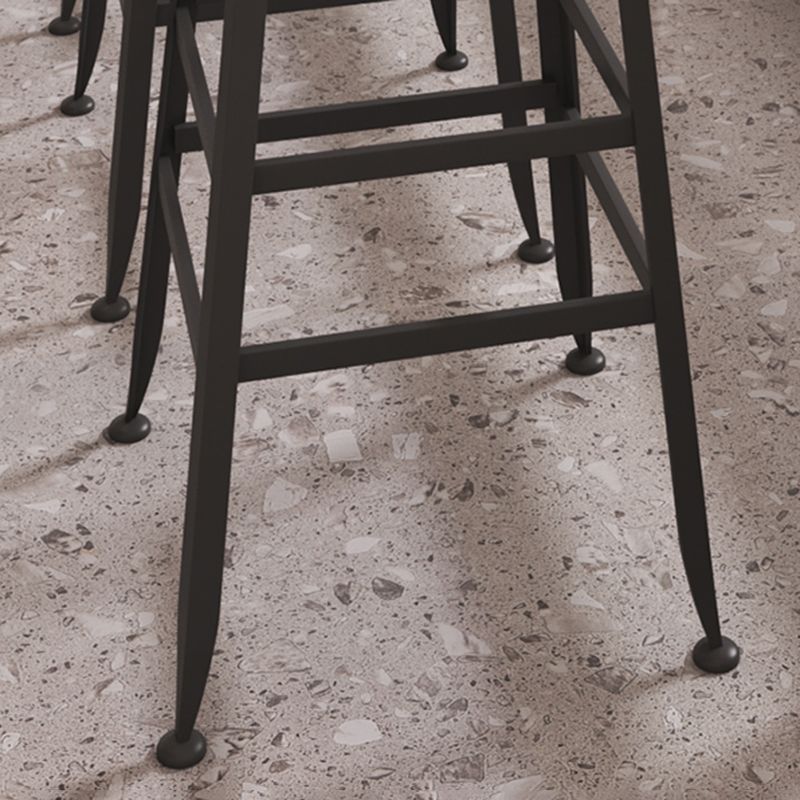 Modern 1/5 Pieces Bar Table Set Rectangle Stone Counter Table with Stools for Cafe