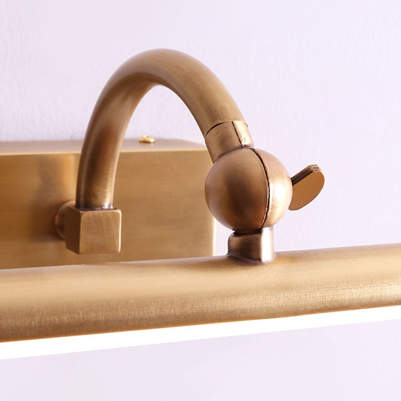 1 lichte metalen wandverlichting moderne spiegel lineaire wandgemonteerd verlichtingsbeveiliging