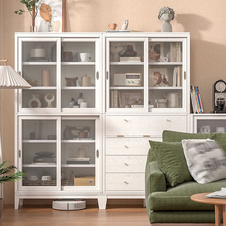 Contemporary Style Bookshelf with Door Bookcase for Home Office Study Room