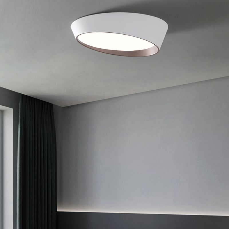 Metal Flush Ceiling Light Fixtures Modern Flush Mount Fixtures with Acrylic Shade