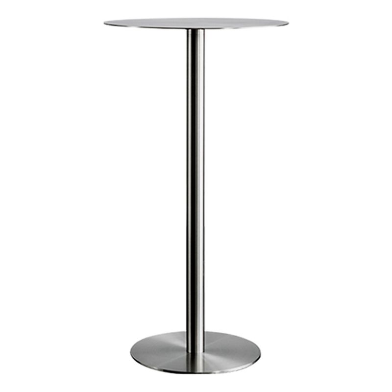Industrial Round Bar Counter Table Metal Dining Table for Kitchen