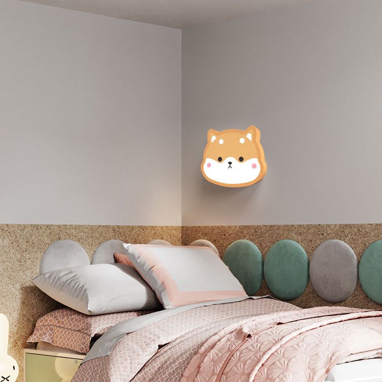 Metal Cartoon Wall Sconce 1-Light LED Wall Mounted Lighting for Children's Room