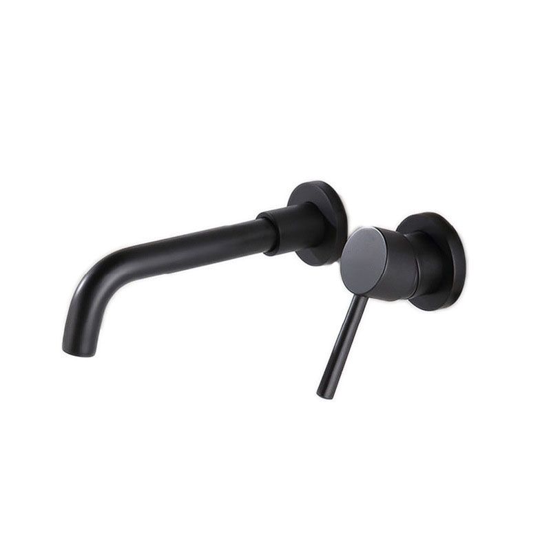 Wall Mounted Metal Tub Filler One Handle Rotatable Tub Faucet Trim