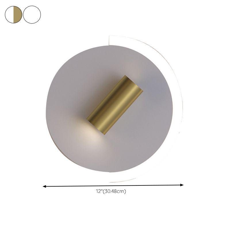 Modern Rotatable Sconce Light Metal 2 Light Wall Lamp in White