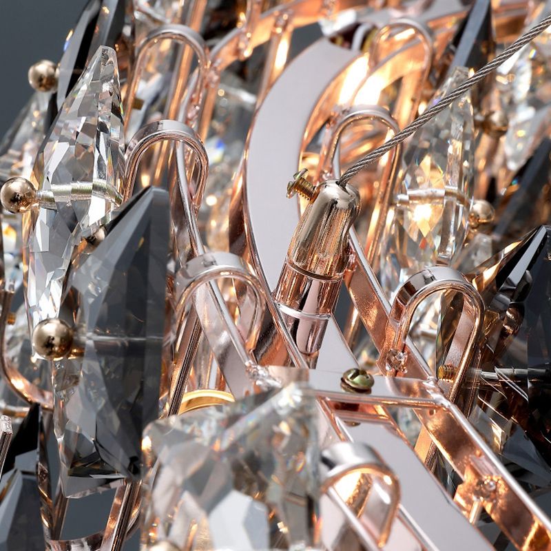 Contemporary Island Lighting Linear Pendant Lighting Chandelier Light Fixtures in Grey