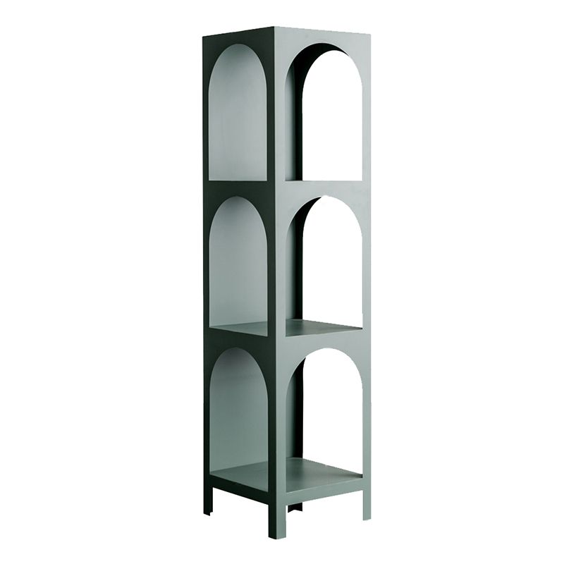 Scandinavian Shelf Bookcase Metal Standard Book Shelf with Rectangular Shelves