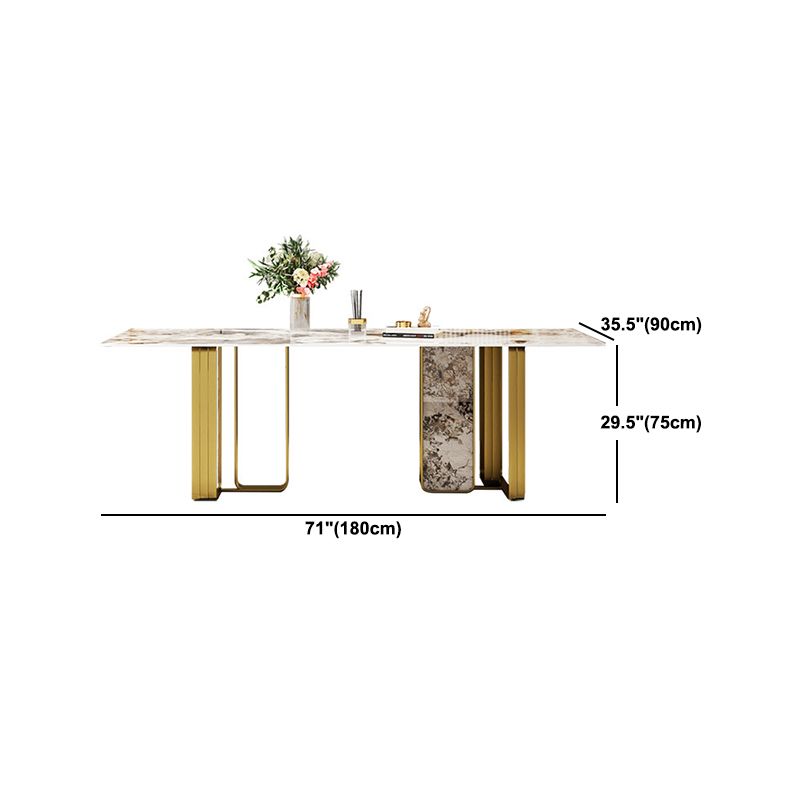 Contemporary Dining Set Stone 1/4/7 Pieces Dining Furniture for Home
