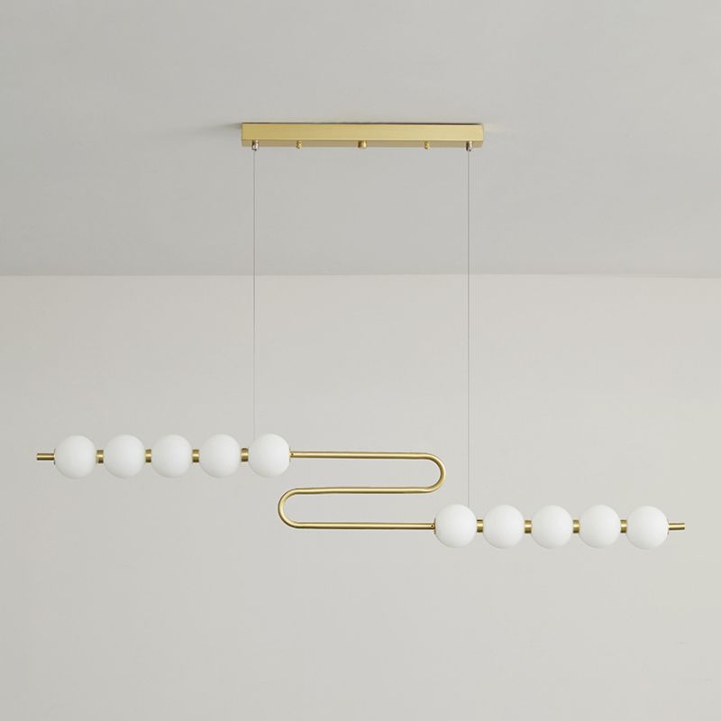 Modern Style Ball Shape Island Pendants Glass Pendant Lights for Dining Room