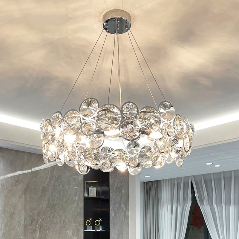 Bubbles Shape Crystal Chandelier Light Modern Style Dining Room Pendant Light