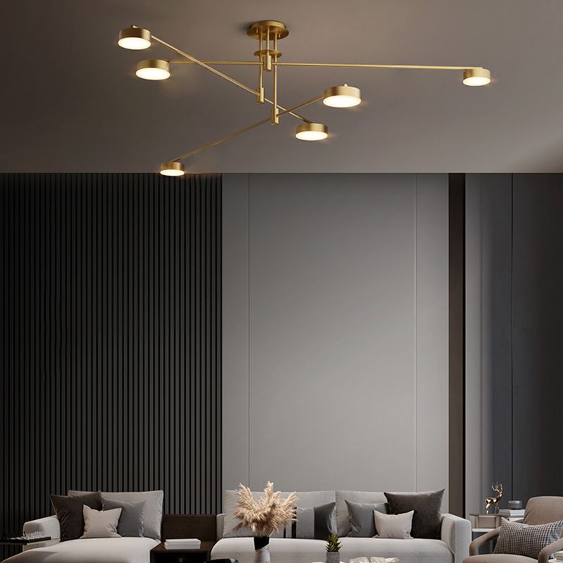 Modern Farmhouse Pendant Lighting Cylinder Chandelier Pendant Light Copper Chandelier