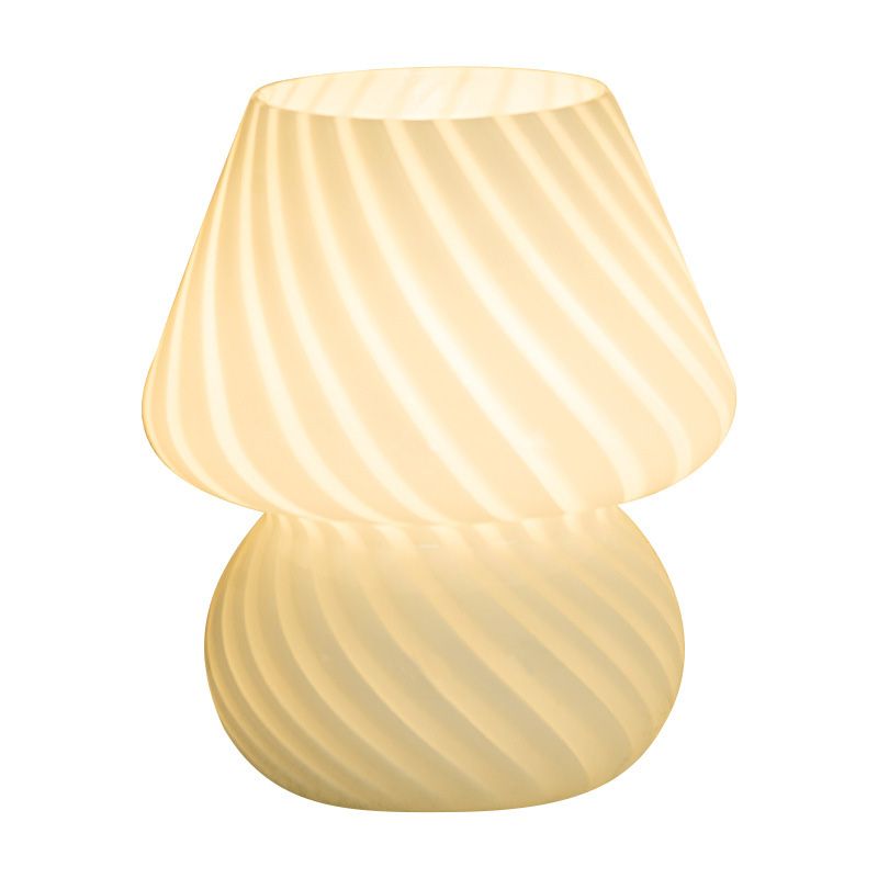 Ultra-modern Simplicity Gourd Table Lamp Hand-Blown Glass Nightstand Lamp for Bedroom