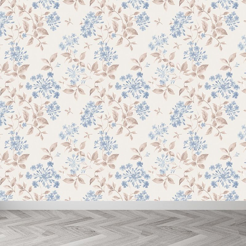 Light Color Flowers Wall Mural Decal Moisture Resistant Modern Girls Bedroom Wal Art