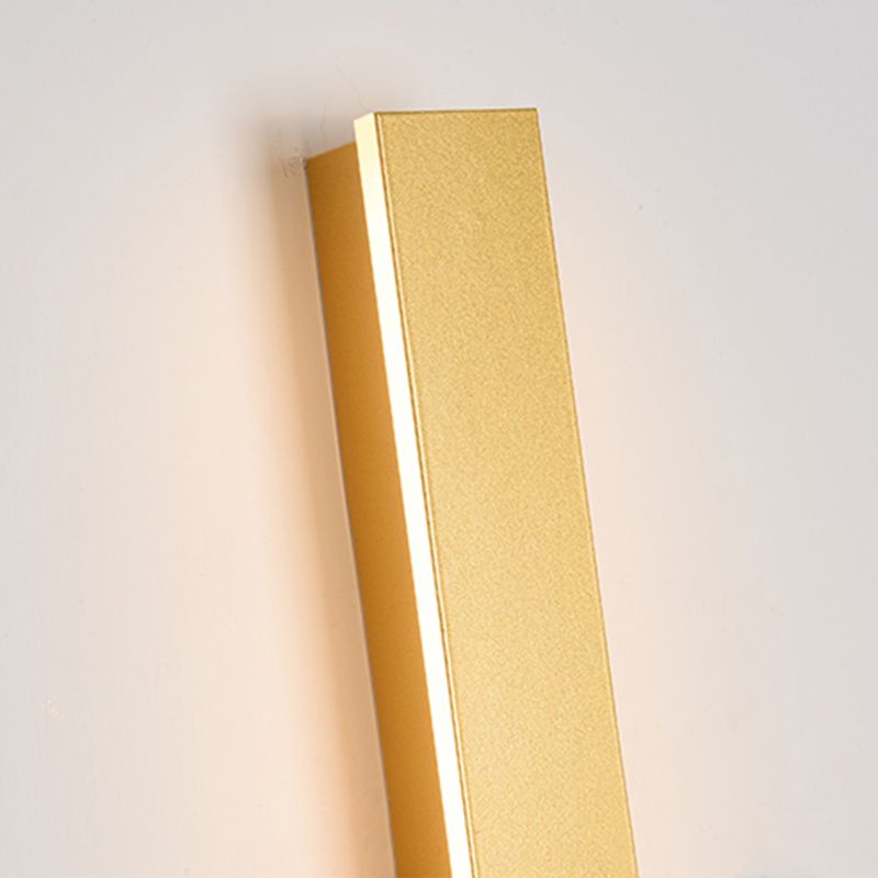 Luz de pared de forma lineal de metal Modern 1 Luz de la pared de luz montada en la pared