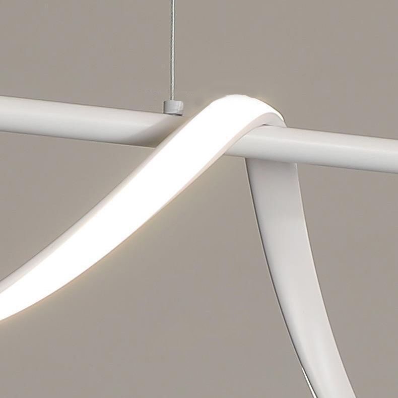 Modern Single White Kitchen Island Lighting LED Island Pendant Lighting
