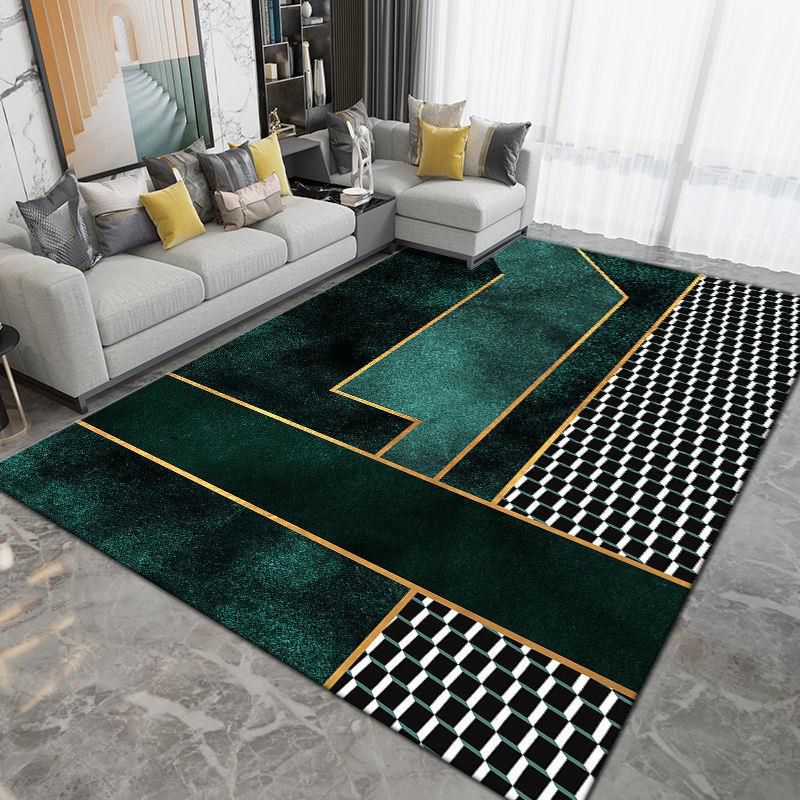 Modern geometrisch patroongebied Rug polyester gebied tapijt niet-slip achterste ruggengrens vloerkleed voor woningdecoratie
