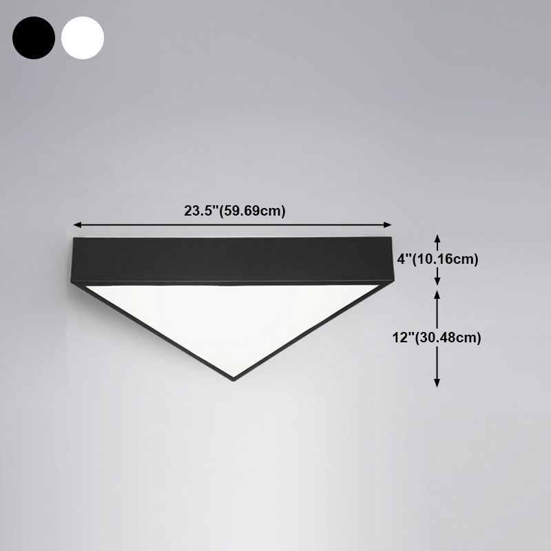 Triangle Chambre Plafonnier Encastré En Métal LED Simple Plafonnier Luminaire