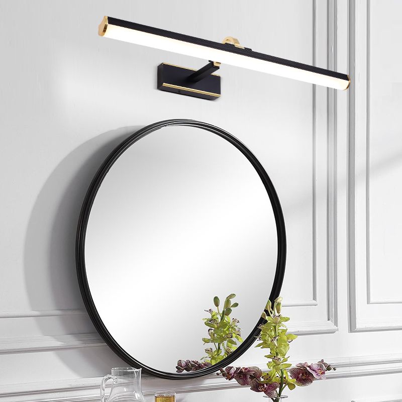 Éclairage mural de forme linéaire de style moderne 1 appliques murales légères pour salle de douche