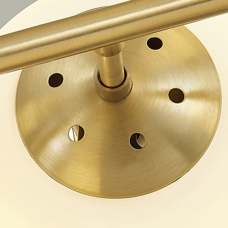 Modern Style Ball Shape Island Pendants Glass Pendant Lights in Gold for Dining Room