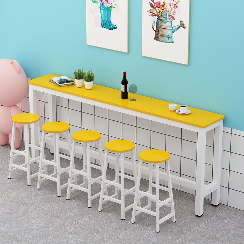 Contemporary Indoor Bar Dining Table Rectangle Counter Table