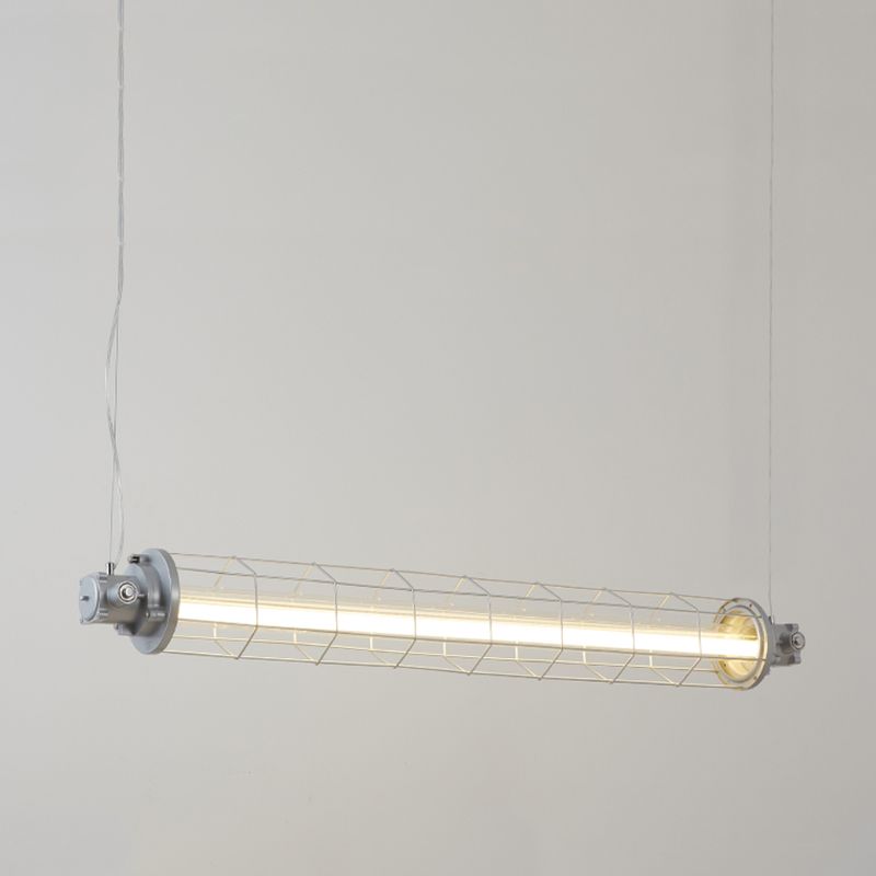 Industrial Style Aluminum Hanging Lamp Cylinder Shape Island Light Fixture for Living Room