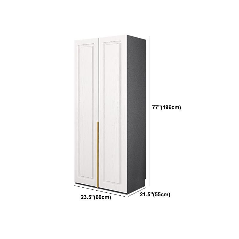 Modern Style Wardrobe White Colour Wooden Wardrobe Closet with Drawer