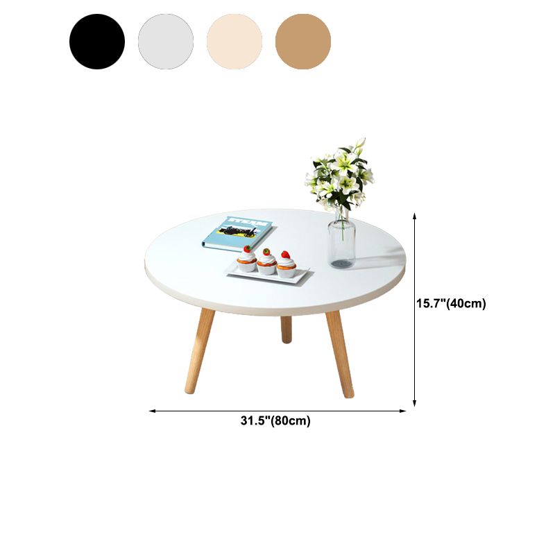 Contemporary Style Coffee Table Wooden 4 Legs Coffee Cocktail Table