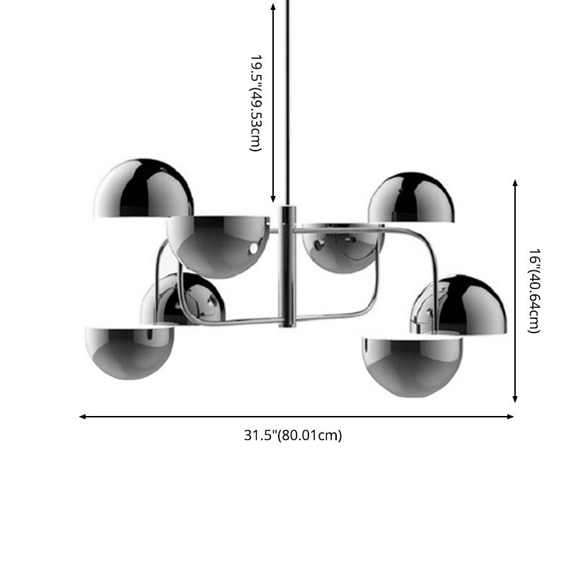 Metal Ceiling Lamp Postmodern Chandelier Pendant Light for Living Room Dining Room