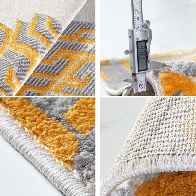 Multi-Farben Geo gedruckter Teppich Polyster Skandinavischer Bereich Teppich nicht rutschfest