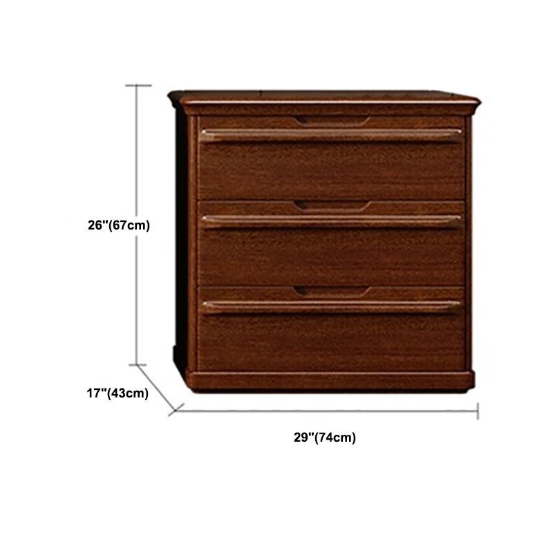 16.9" W Vertical Lingerie Chest Bedroom Solid Wood Storage Chest with Drawers