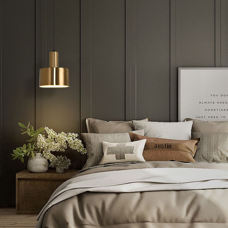 Luce appesa al metallo a testa singola Luce appesa in stile postmoderno per caffetteria