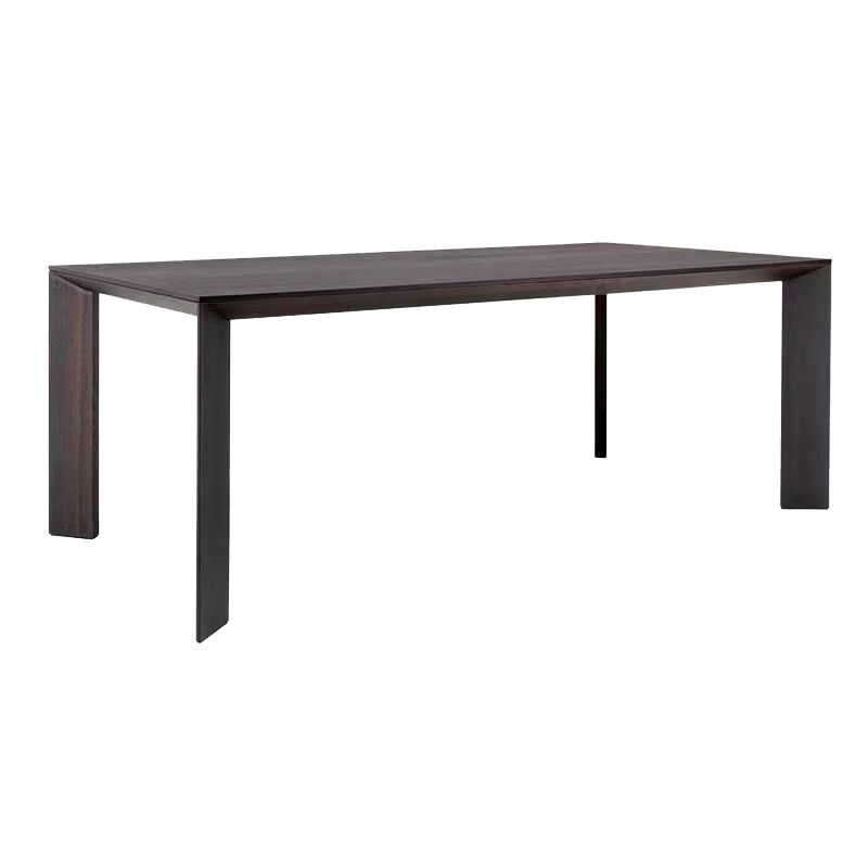 Industrial 1/2/5/7 Pieces Furniture Solid Wood Rectangle Dining Chairs Set in Black