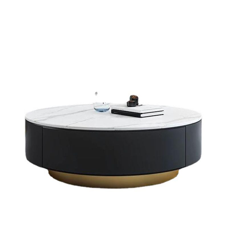 Modern Marble Side Table No Distressing End Table for Living Room