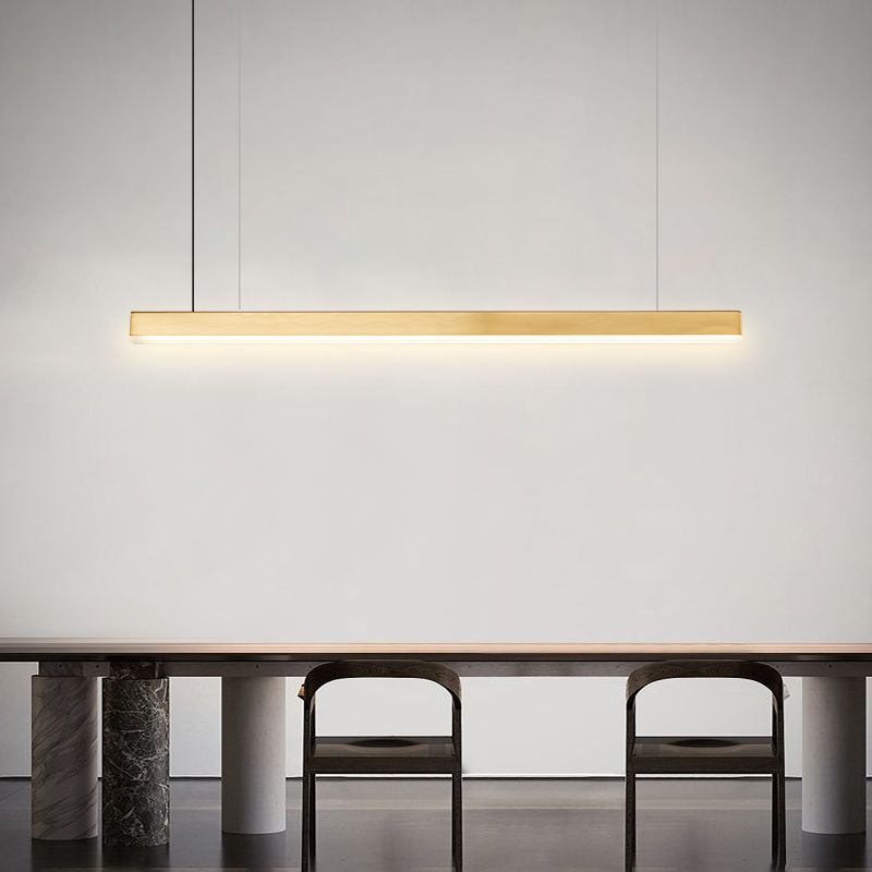 Simple Modern Style LED Hanging Island Pendant Light for Dining Room Office