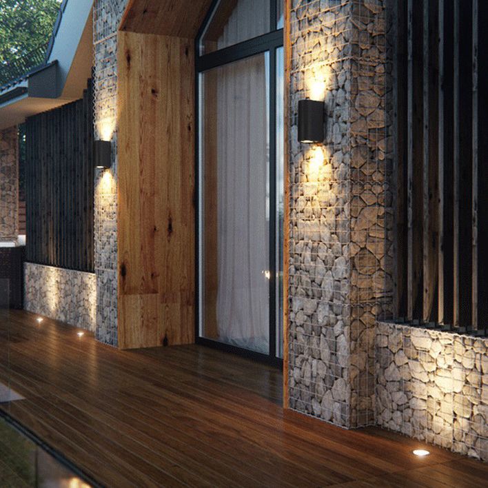 Modern Minimalist Style Cylinder Up and Down LED Wall Sconce Metal Wall Mounted Lamps