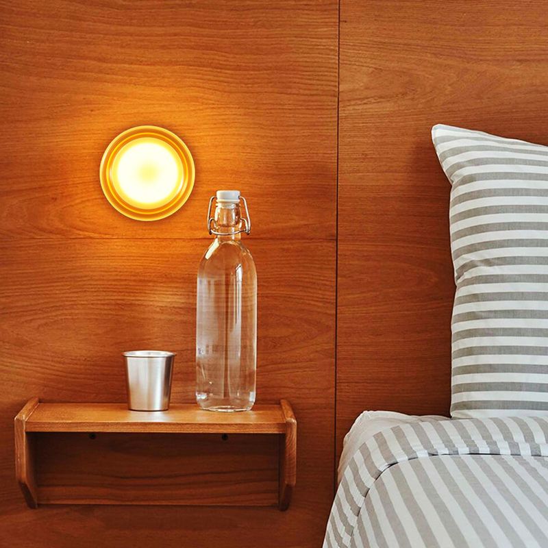 Contemporary Single Silver Wall Mounted Sconce Glass LED Statement Wall Light