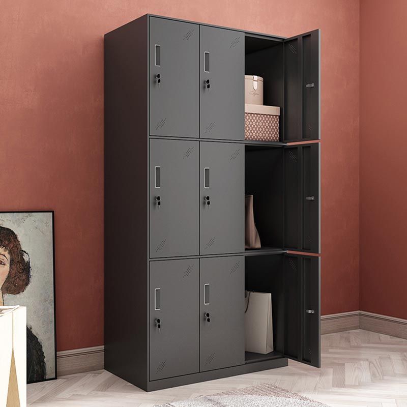 Hinged Wardrobe Cabinet Contemporary Metal Wardrobe for Bedroom