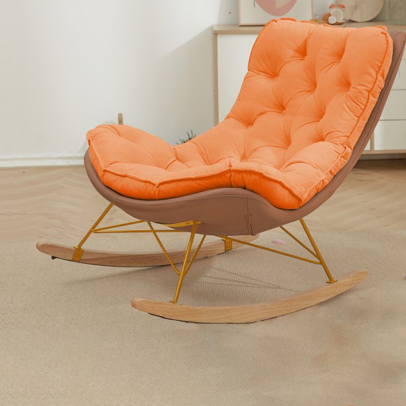 Contemporary Armless Accent Chair Tufted Lounge Chair with High Back