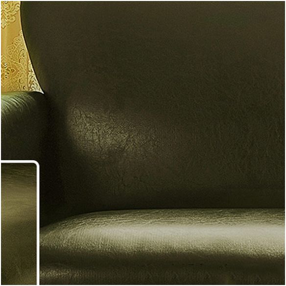 Flared Arm Standar Sofa with Tight Back Loveseat Faux Leather Sofa